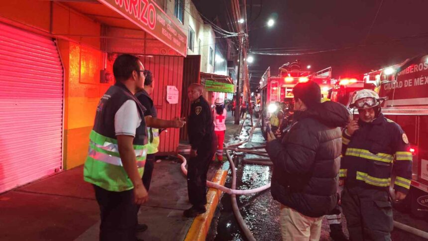 Incendio en Jamaica | Foto de Protección Civil de la CDMX