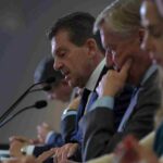 Emilio Romano, presidente de los banqueros (al centro) | ESPECIAL