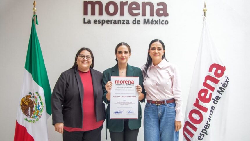 Andrea Chávez será la abanderada en Juárez de Morena | ESPECIAL